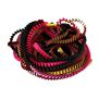 Bordeaux pleat satin necklace